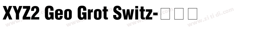 XYZ2 Geo Grot Switz字体转换